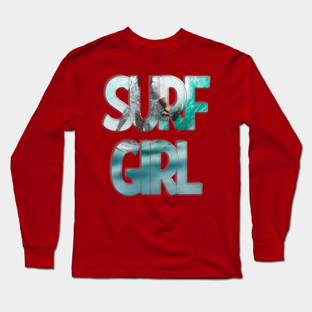 SURF GIRL Long Sleeve T-Shirt by afternoontees